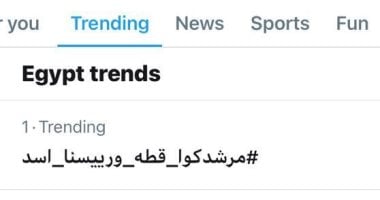 "مرشدكوا قطة وريسنا أسد".. هاشتاج جديد لتذكير الجماعة الإرهابية بهروب مرشدها بالنقاب