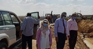 رئيس هيئة الصرف بوزارة الرى يتابع مشروعات السيول فى غرب الدلتا