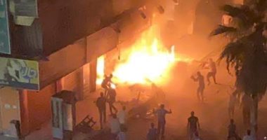 حريق هائل فى محل أسماك غرب الإسكندرية دون إصابات "صور"