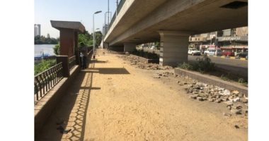 بدء تطوير شارع النيل بطول 6 كيلو من ميدان الجيزة وحتى نفق الجلاء.. صور