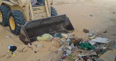 رفع 8 طن مخلفات من شوارع الحسنة بوسط سيناء