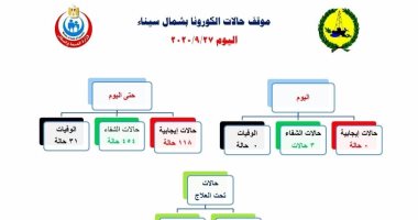 صحة شمال سيناء تسجل صفر وفيات وإصابات بفيروس كورونا خلال آخر 24 ساعة