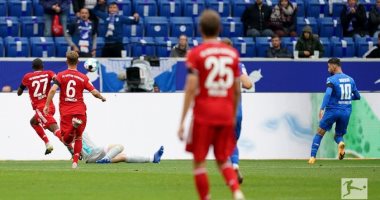 ملخص وأهداف مباراة هوفنهايم ضد البايرن 4 -1 في الدوري الألماني