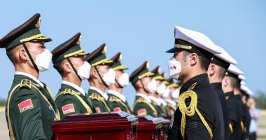 عودة رفات 117 جنديا صينيا من ضحايا الحرب الكورية