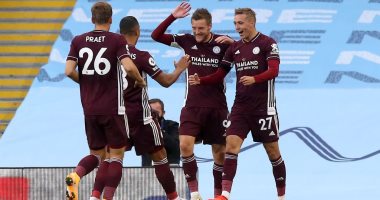 مانشستر سيتي يسقط بخماسية أمام ليستر فى الدوري الإنجليزي