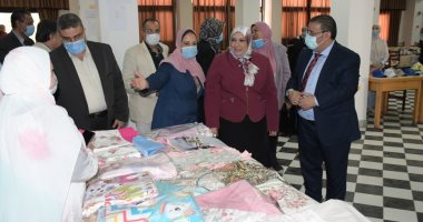 افتتاح أكبر معرض للحرف اليدوية والتراثية بجامعة قناة السويس.. صور