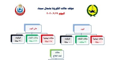 محافظة شمال سيناء تسجل صفر إصابات ووفيات بكورونا آخر 24 ساعة