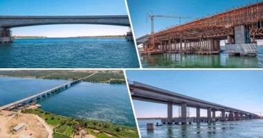 الحكومة تواصل إنجازاتها فى قطاع الصعيد.. "محور كلابشة" تحفة فنية فوق النيل بأسوان.. المحافظ: تكلفته 1,024 مليار جنيه ويسهل حركة التجارة مع أفريقيا.. و98% نسبة التنفيذ بالمشروع.. والأهالى: نقلة نوعية وحضارية