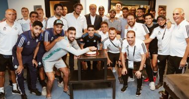 بيراميدز يحتفل بعيد ميلاد الكرواتى تشاتشيتش بعد الفوز على الاتحاد السكندرى