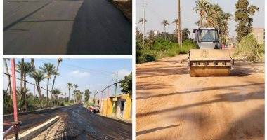 محافظة الجيزة تبدأ رصف محاور مرورية فى أوسيم ومنشأة القناطر والواحات والحوامدية