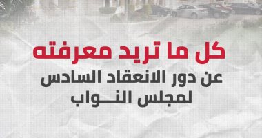 كل ما تريد معرفته عن دور الانعقاد السادس لمجلس النواب.. إنفوجراف