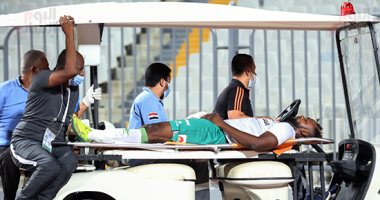 فيديو.. نقل "أموتو" للمستشفى مباشرة بعد تغييره أمام الزمالك