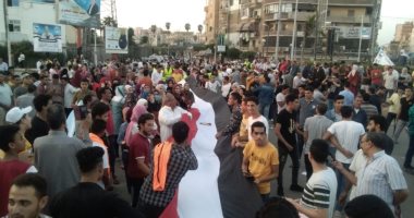 أهالى كفر الشيخ يحتشدون احتفالا بذكرى نصر أكتوبر ودعما للدولة والرئيس.. صور