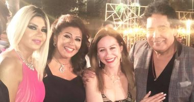 محمد منير ويسرا ومنة شلبى ونجوم الفن فى حفل زفاف أمير شاهين.. صور