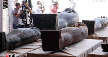 إعلان تفاصيل الكشف عن 27 تابوتا أثريا فى منطقة سقارة اليوم