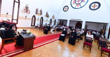 البابا تواضروس يستقبل زوجات كهنة وسط الإسكندرية بدير الأنبا بيشوى