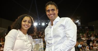 هانيا الحمامى ومروان الشوربجى يتوجان ببطولة CIB للإسكواش وتكريم رنيم الوليلى