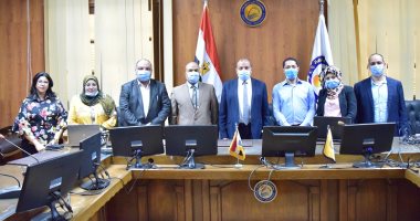 لجنة التعليم العالى والاتصالات تختتم زيارتها لجامعة بنى سويف