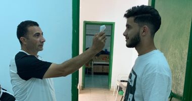 قياس حرارة ودهون لثلاثي شباب الأهلي والزمالك في منتخب الشباب.. صور 
