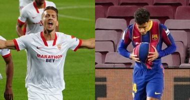 برشلونة ضد اشبيلية.. تعادل إيجابي في الشوط الأول بقمة الدوري الاسباني "فيديو"