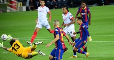 ملخص وأهداف مباراة برشلونة ضد إشبيلية فى الدورى الإسبانى