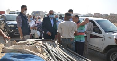 محافظ القليوبية يضبط عاطلا أثناء سرقة كابلات كهرباء بمسطرد ويبلغ الشرطة.. صور