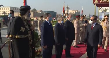 البابا تواضروس يشارك فى احتفالات نصر أكتوبر.. صور