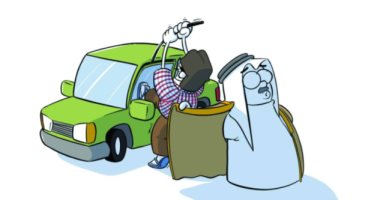 كاريكاتير صحيفة سعودية يحذر من التستر التجارى