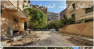 محافظة الجيزة تطور شوارع بالعمرانية تمهيدا لرصفها.. صور