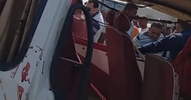 مصرع سائق فى حادث تصادم سيارتين بالبدرشين