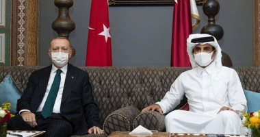 تحالف الشر يجتمع فى قطر مجددا.. الرئيس التركى يلتقى أمير الإرهاب فى الدوحة.. تقارير: زيارة هدفها التنسيق لنقل الإرهابيين من سوريا إلى ليبيا وزعزعة استقرار شرق المتوسط.. وتزكية نيران الحرب بين أرمينيا وأذربيجان