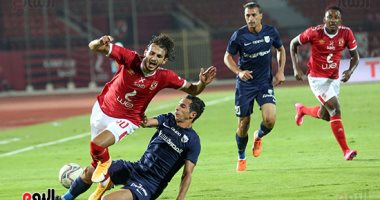انطلاق مباراة الأهلي وإنبي في الجولة الـ32 للدوري