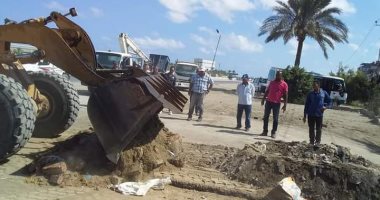 حى جنوب بورسعيد يشن حملة مكبرة بقرية النورس لإزالة الإشغالات تمهيدا لتطويرها