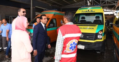 نائب محافظ قنا يشهد تجربة عملية لاختبار مدى استجابة الإسعاف لبلاغات الحوادث .. صور