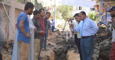 رصف شوارع كفر الشيخ ووضع الإنترلوك بفوه وإزالة الإشغالات بمطوبس.. صور