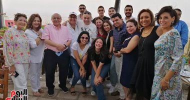 نجوم "قوت القلوب" على مائدة ماجدة زكى احتفالا بنجاح المسلسل