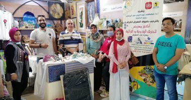 جامعة المنيا تشارك فى معرض "تراثنا" بـ 300 عمل فنى للحرف اليدوية ..صور