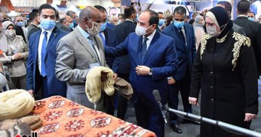 السيسى يفتتح معرض تراثنا للحرف اليدوية بمشاركة 600 صانع.. أخبار مصر