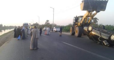 مصرع شخص فى انقلاب سيارة ملاكى بترعة الكلابية جنوب الأقصر