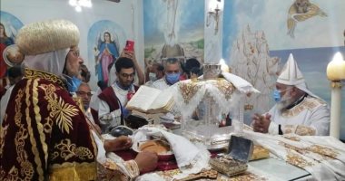 مطران شبرا وتوابعها يدشن كنيسة الأنبا أثناسيوس الرسولى بقليوب المحطة
