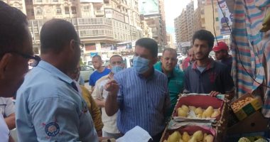 إزالة 80 حالة إشغال بالشوارع فى حملة مكبرة بحى وسط الإسكندرية.. صور