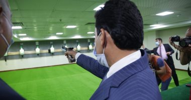 وزير الرياضة يفتتح ميدان الرماية الجديد بالمركز الأوليمبي بالمعادى