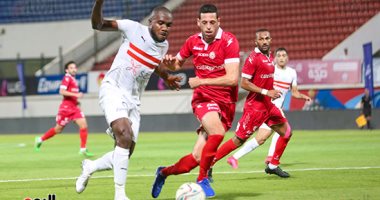 إصابة قوية للاعب الحرس في مباراة الزمالك..صور