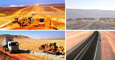 تحدى إنجازات الرئيس في 3 دقائق.. حكومة الأفعال تحقق إنجاز غير مسبوق فى وقت قياسى بصحراء الوادى الجديد.. تنفيذ أطول شبكة طرق بمصر بطول 1000 كيلو متر وبتكلفة 5 مليارات جنيه.. الهدف ربط المحافظة بوادى النيل.. صور