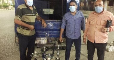 ضبط مقهى مخالف لتقديمه الشيشة للمترددين على طريق بردين بمركز الزقازيق