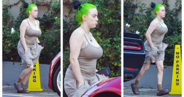 هكذا ظهرت بيلى إيليش فى لوس أنجلوس قبل أيام من إقامة حفلها.. صور