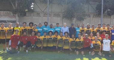 رئيس الإنتاج الحربى يزور فريق الأمل لدعم خطوات قطاع الناشئين بالنادى