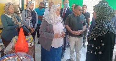 نائب محافظ أسوان تقوم بجولة تفقدية لمدارس كوم أمبو.. صور