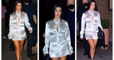 كورتنى كاردشيان ترتدى "بلوزة" فقط فى نيويورك وتعتبرها "shirt dress"