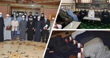مسلم ومسيحى إيد واحدة.. مسلمون وأقباط صف واحد فى مواجهة القنوات المحرضة على الفتنة.. الأنبا بولا يزور مسجد الأحمدى ويؤكد حفظه لسورة مريم.. وأئمة من الأوقاف والأزهر يصلون الظهر بمطرانية طنطا.. صور